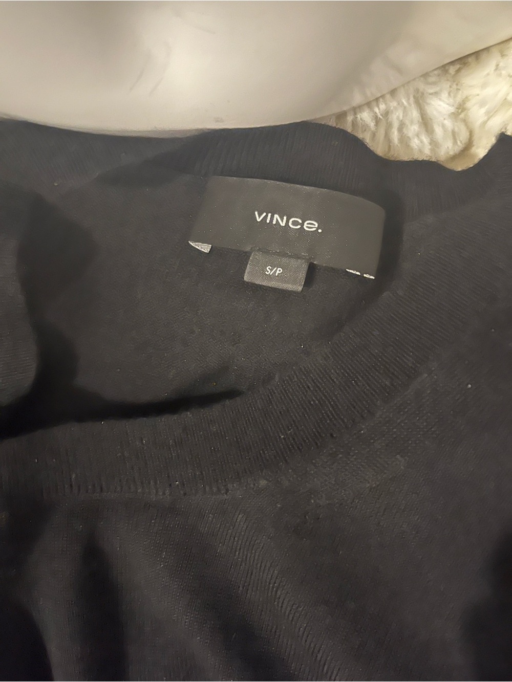 VINCE Black NEW Merino Wool Crewneck Sweater, LUXURY Knit ORIG $194+!